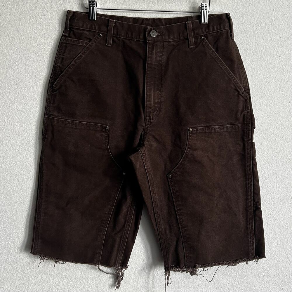 Carhartt brown double knee work wear carpenter shorts
